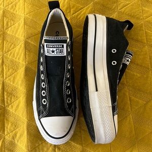 Womens 9 Converse Chucks Slip On Platform 9 Laceless